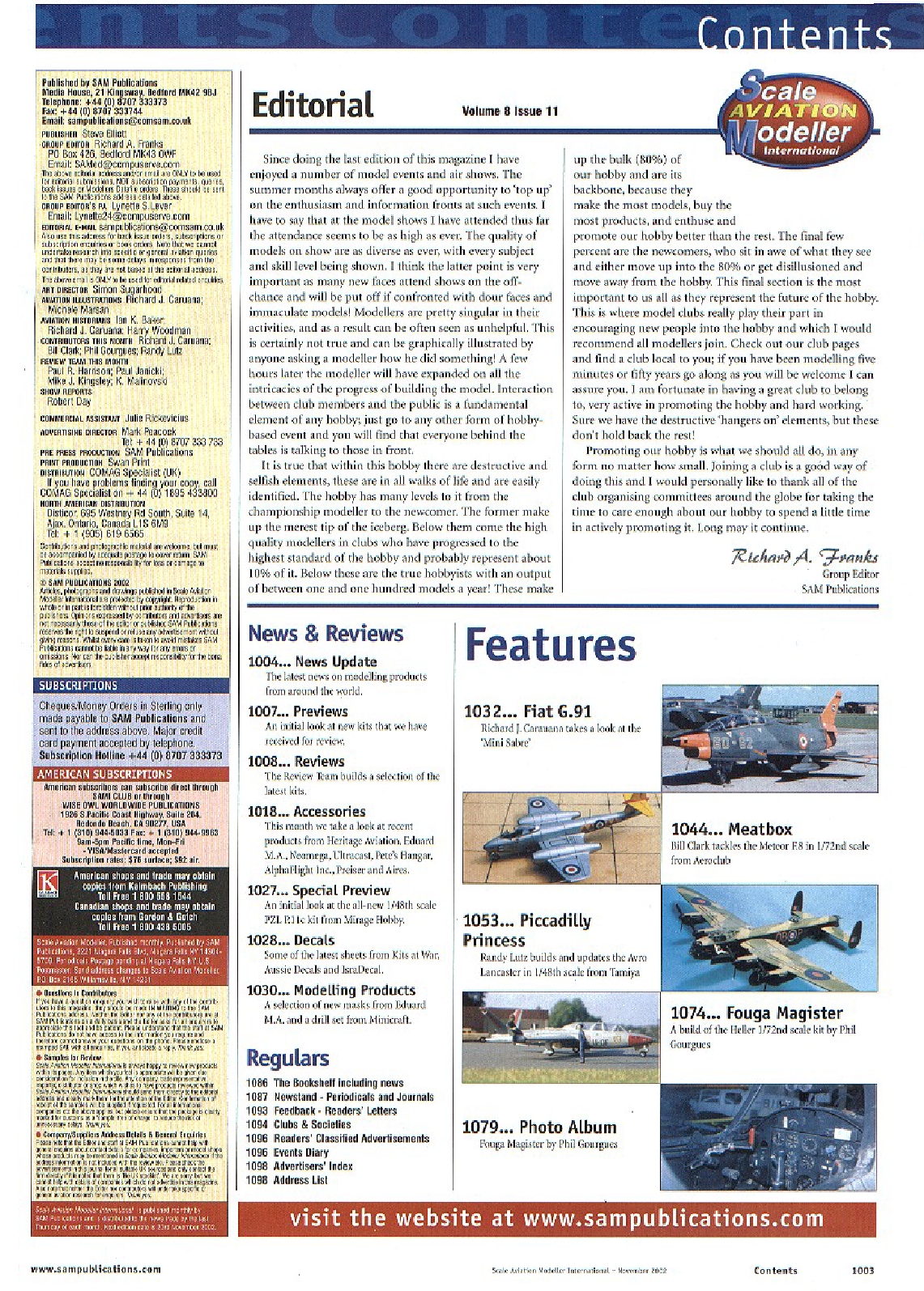 Scale Aviation Modeller International 2002-11